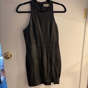 Bec & Bridge Faux Leather Mini Dress